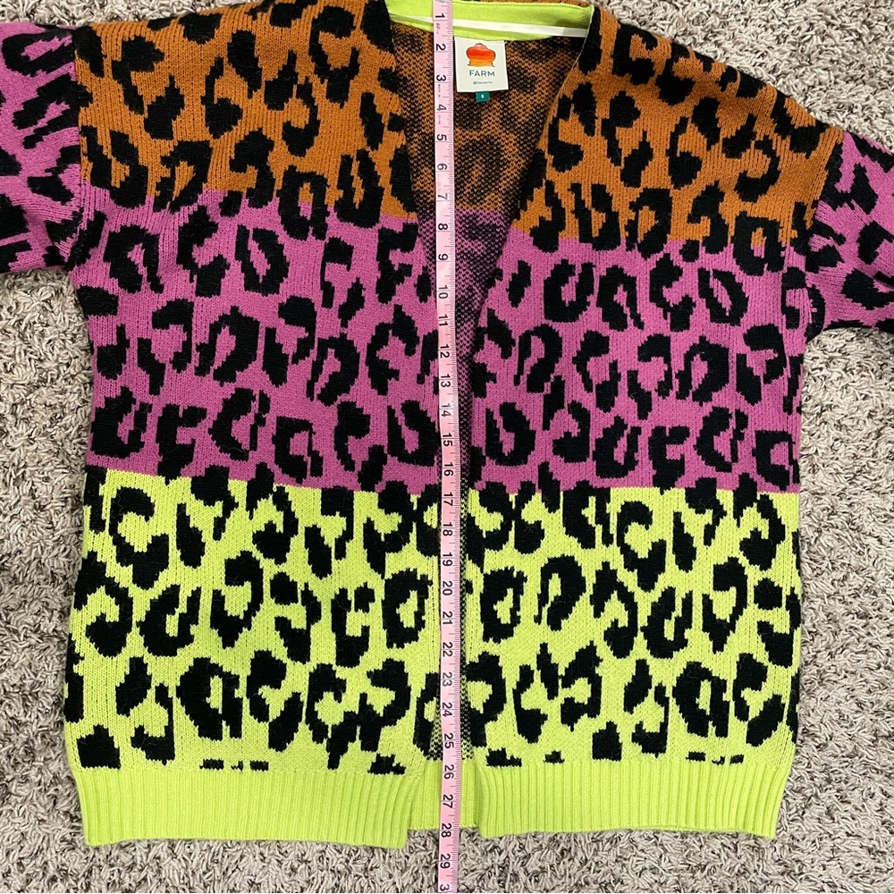 Farm Rio Leopard Print Sweater - Picture 4 of 7